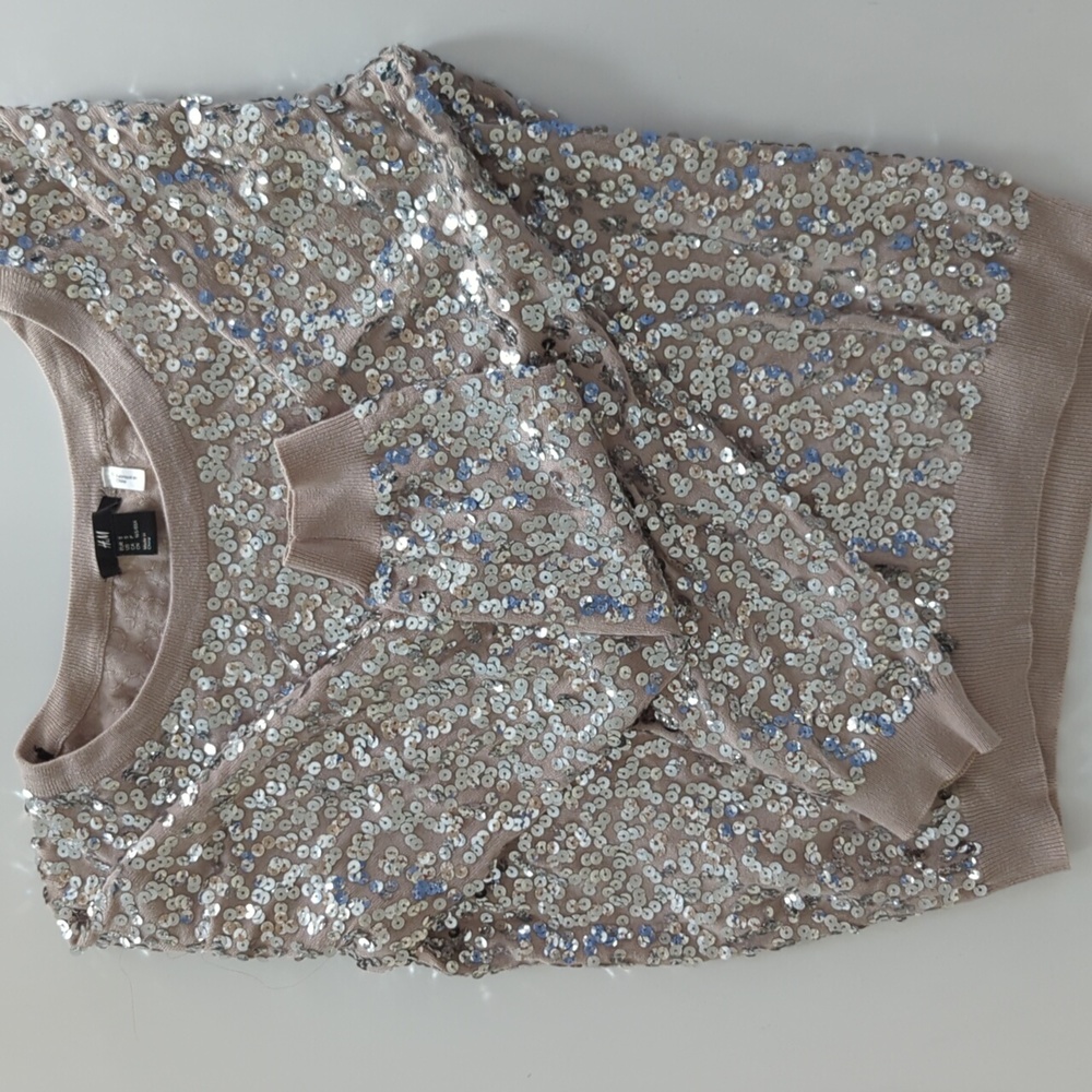H&M sequin sweater